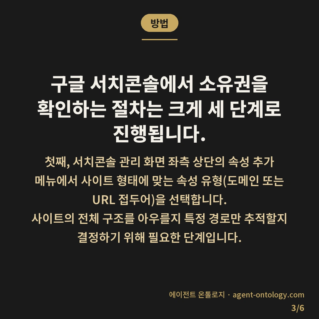 구글 서치콘솔 소유확인 방법 정리 — 방법: 구글 서치콘솔에서 소유권을 확인하는