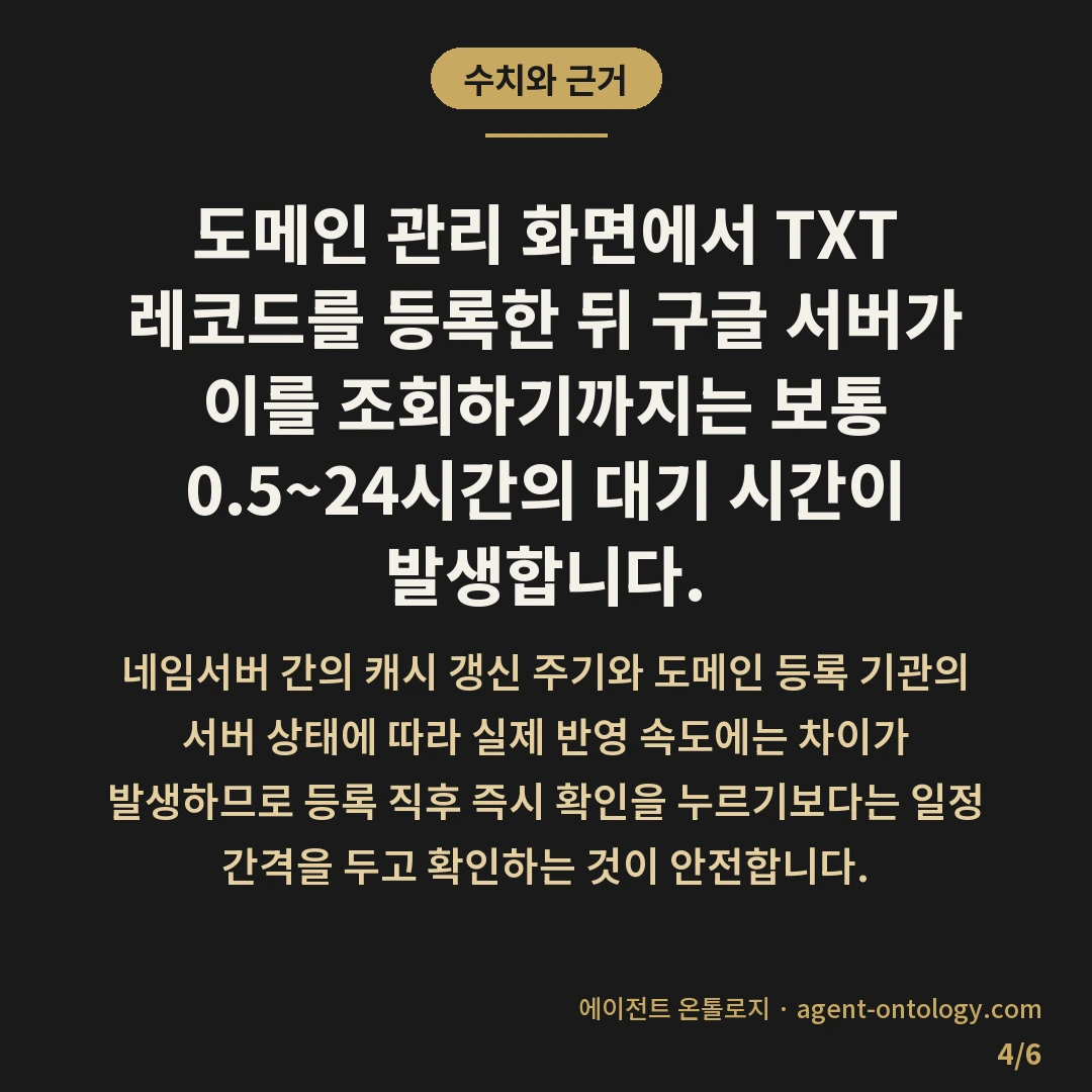 구글 서치콘솔 소유권 확인 안 되나 살필 원인 — 수치와 근거: 도메인 관리