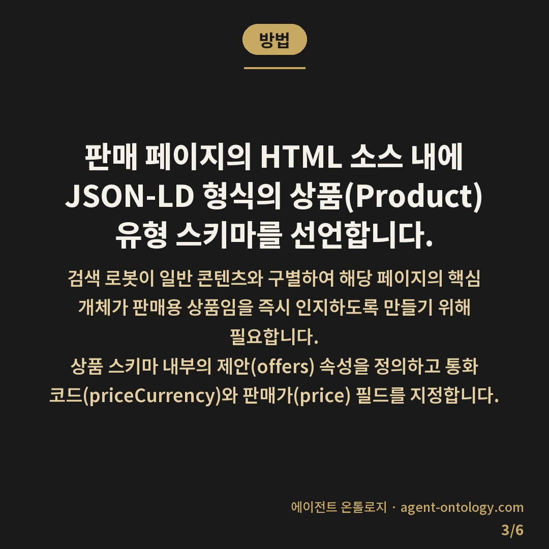 가격 정보 스니펫 넣는 해결법 — 방법: 판매 페이지의 HTML 소스 내에