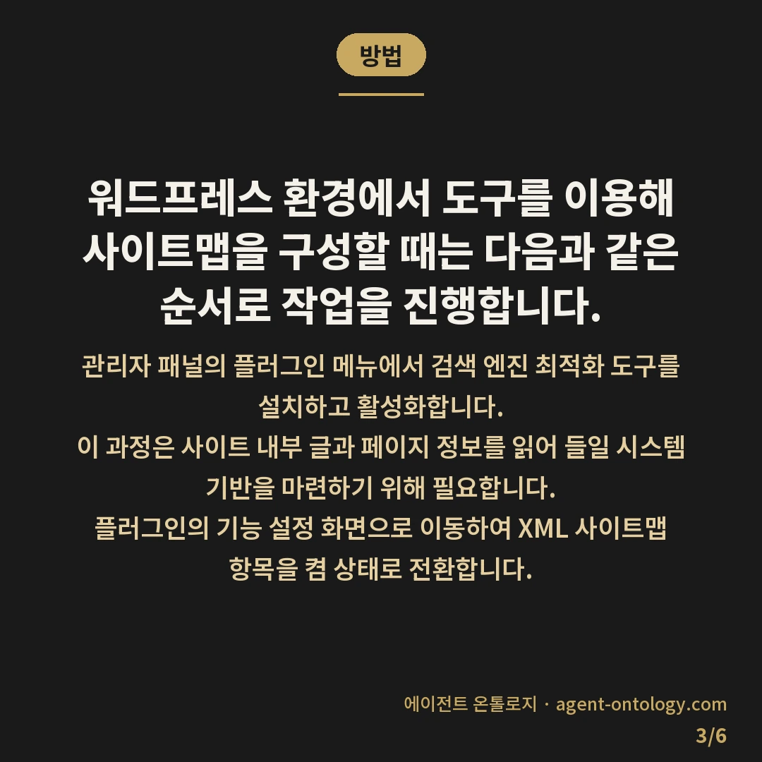 사이트맵 만드는 방법에 따라 갈리는 유형 — 방법: 워드프레스 환경에서 도구를