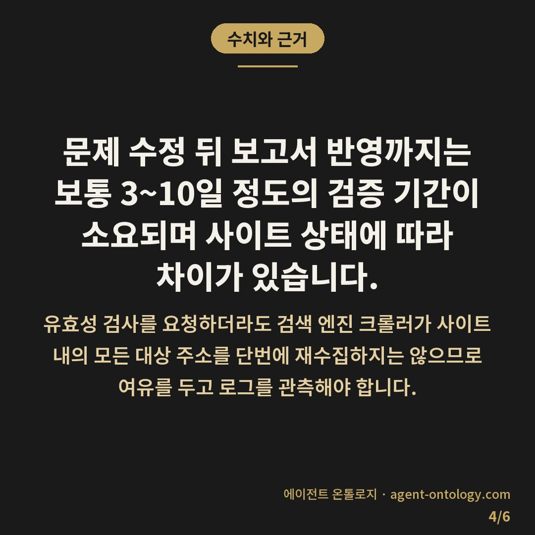 모바일 사용성 보고서 확인 완료순서 — 수치와 근거: 문제 수정 뒤 보고서