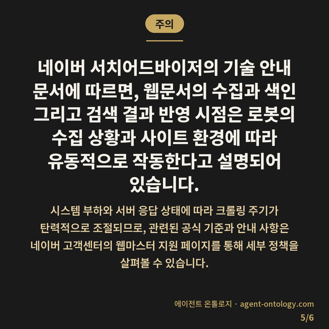 네이버 검색 반영 얼마나 걸리나 체감 기록 — 주의: 네이버 서치어드바이저의