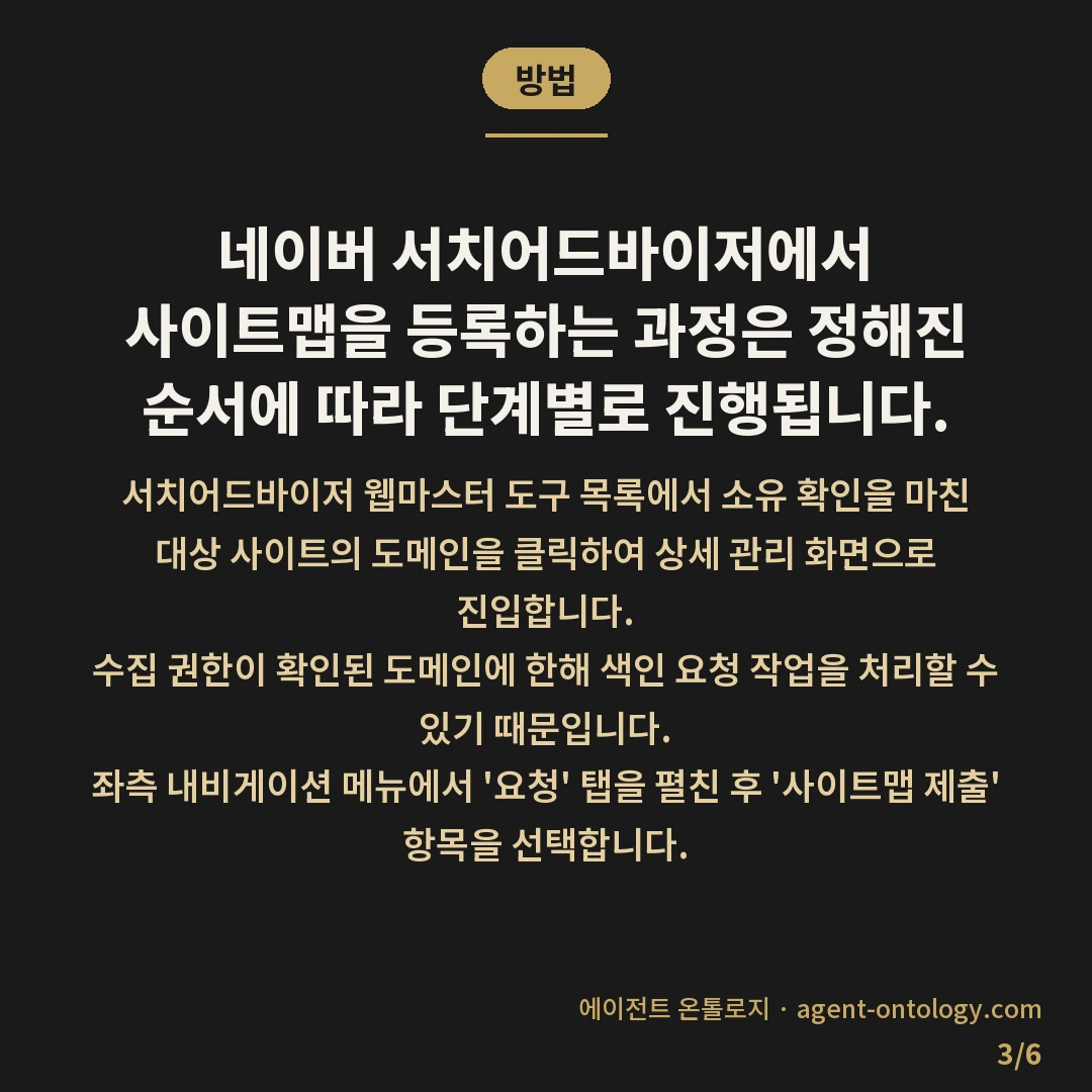 네이버 사이트맵 제출 방법과 등록 순서 — 방법: 네이버 서치어드바이저에서