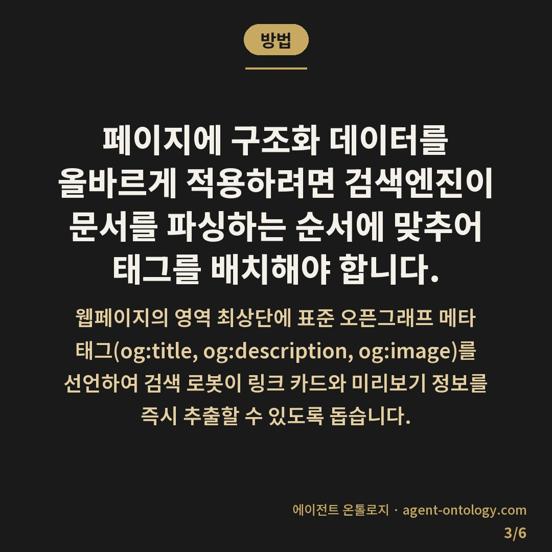 네이버 구조화 데이터 인식 기준 — 방법: 페이지에 구조화 데이터를 올바르게