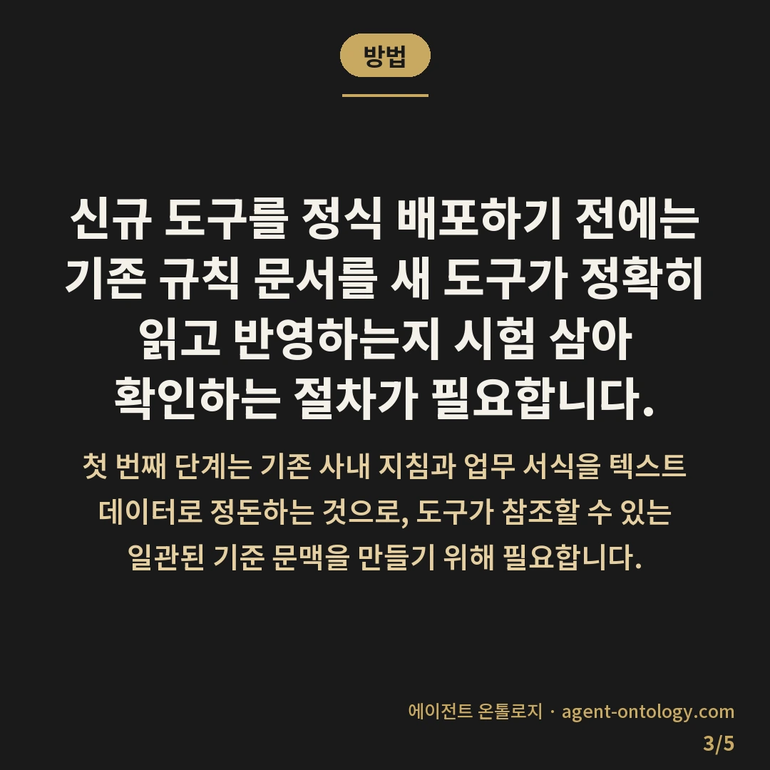 신규 AI 도구 도입 준비 사항 점검 — 방법: 신규 도구를 정식 배포하기