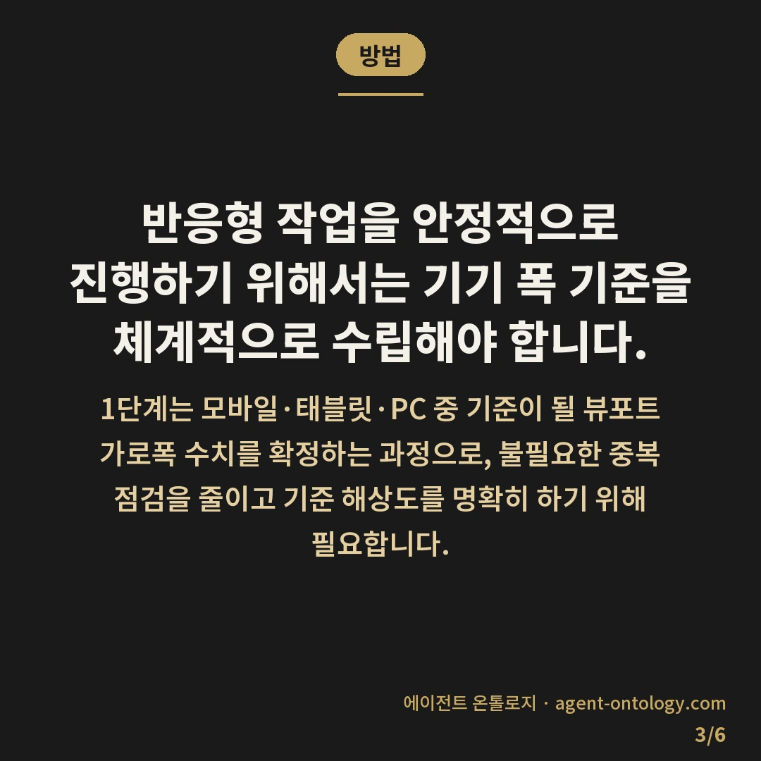 반응형 디자인 적용 기간 범위 — 방법: 반응형 작업을 안정적으로 진행하기