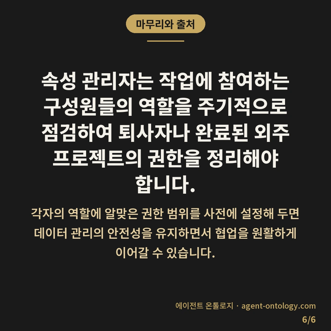 서치콘솔 사용자 추가 방법이 요구하는 권한 조건 — 마무리와 출처: 속성