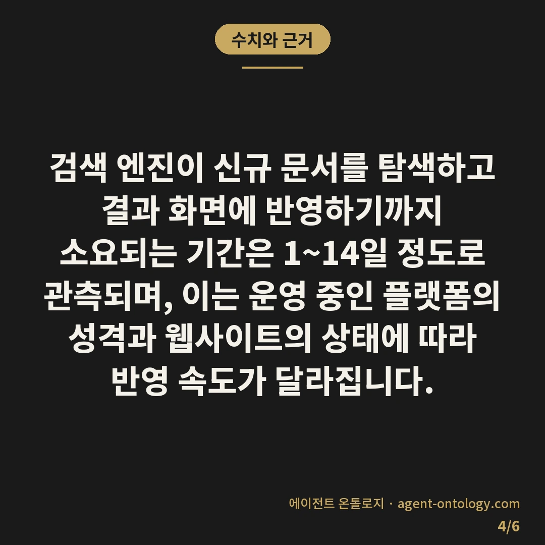 네이버 검색에 노출되지 않는 원인 — 수치와 근거: 검색 엔진이 신규 문서를
